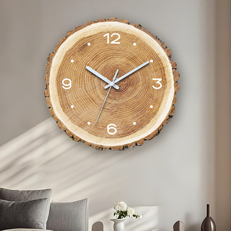 Shopbabad wall clocks - Tree-Ring Woodgrain Decorative Wall Clock
